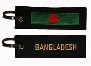 Bangladesh flag keyring