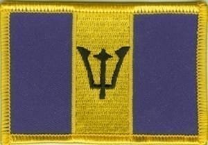 Barbados flag patch