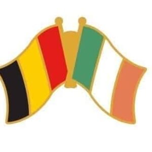 Belgium Ireland flag friendship pin
