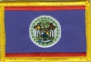 Belize flag patch