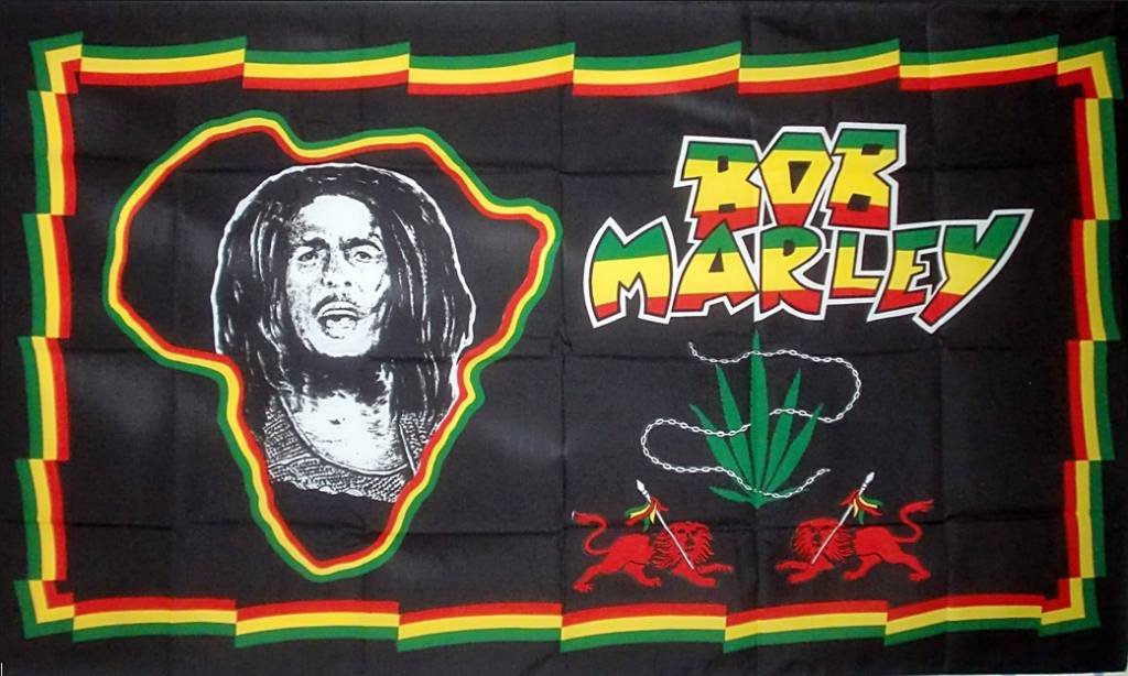 Bob Marley Africa flag