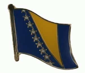 Bosnia Herzegovina flag lapel pin