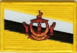 Brunei flag patch