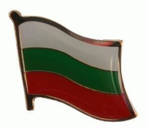 Bulgaria flag lapel pin