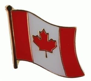 Canada flag lapel pin