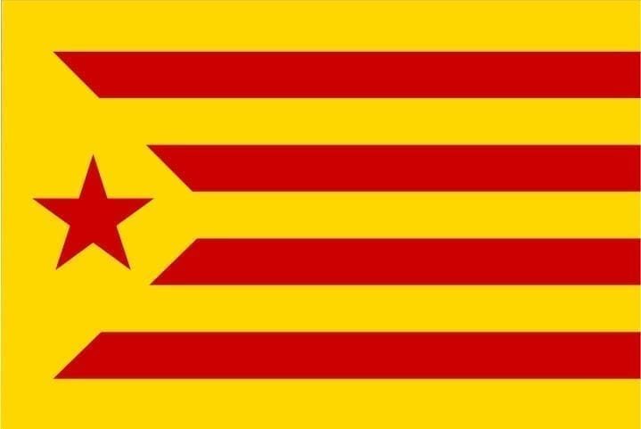 Catalonia Estelada rode vlag La Groga