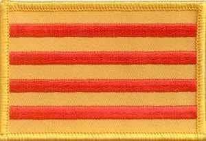 Catalonia flag patch