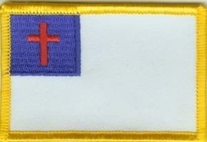 Christian flag patch