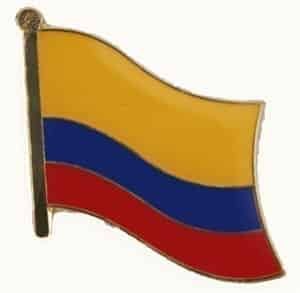 Colombia flag Pin