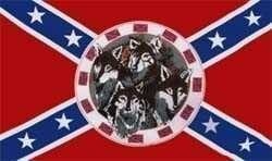 Confederates wolf flag