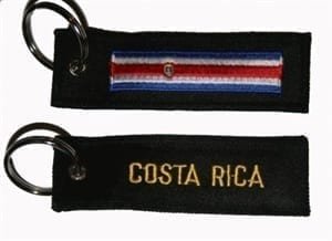 Costa Rica flag keyring
