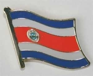 Costa Rica flag pin