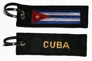 Cuba flag keyring