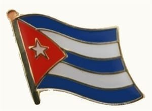 Cuba flag pin