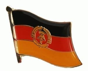 East Germany DDR flag lapel pin