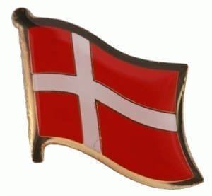 Denmark flag pin