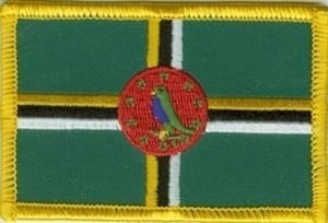 Dominica flag patch