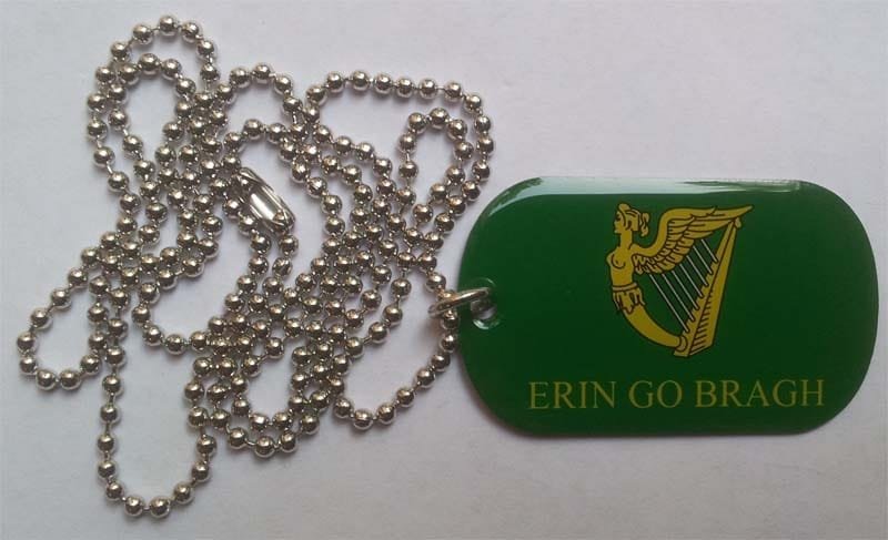 Erin go Bragh vlag Dog Tag