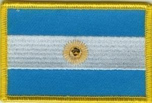 Argentine flag patch