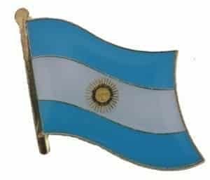 Argentine flag pin