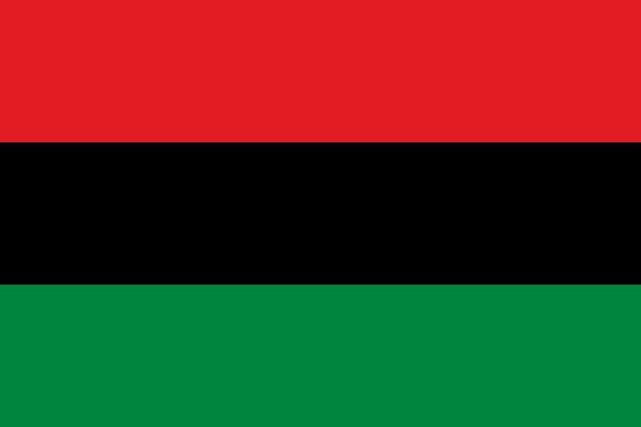 Pan African Afro American vlag