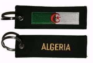Algeria flag keyring key holder