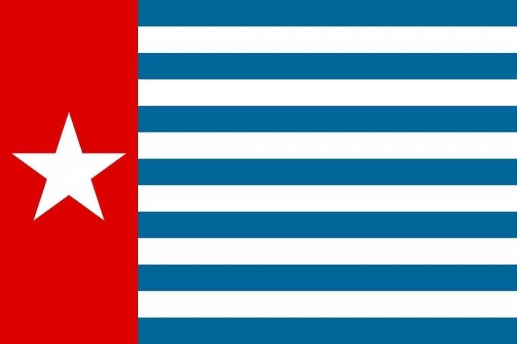 Morgenster vlag west Papua