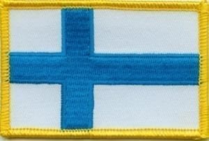Finland flag patch