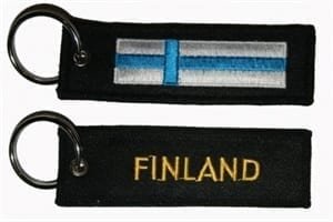Finland flag keyring