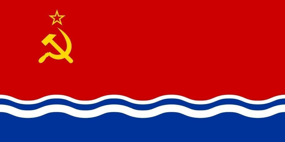 Latvia SSR Historical flag