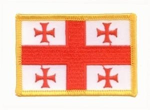 Georgia flag patch