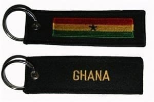 Ghana flag keyring
