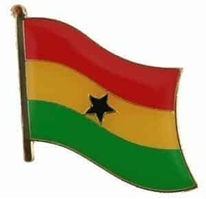 Ghana flag lapel pin