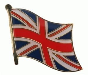 UK Union Jack England United Kingdom flag pin