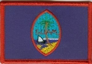 Guam flag patch