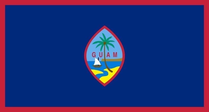 Guam USA flag