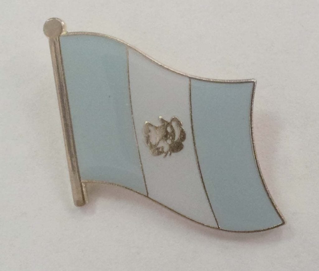 Guatemala flag lapel pin