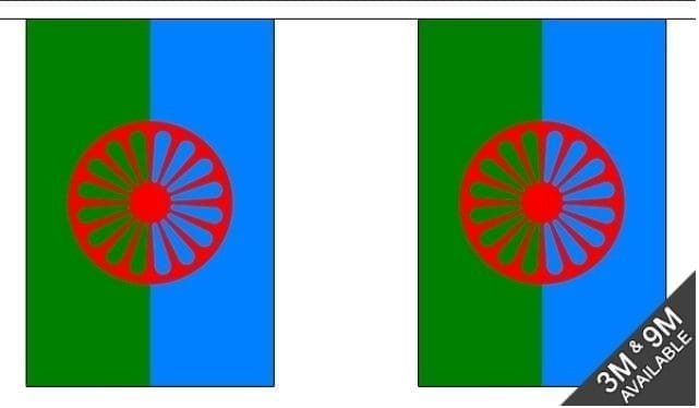 Gypsy Roma flag Bunting