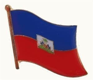 Haiti flag lapel pin