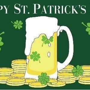 Happy St. Patricks Day flag