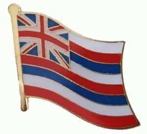 Hawaii State flag pin