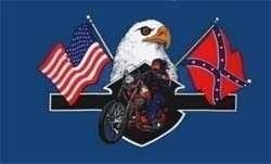 Highway Hero Bike flag USA Confederate