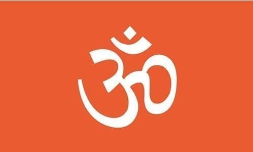 Hindu Om flag