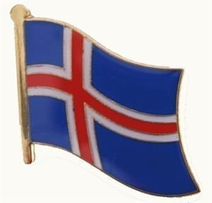 Iceland flag pin