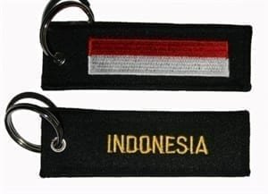 Indonesia flag keyring