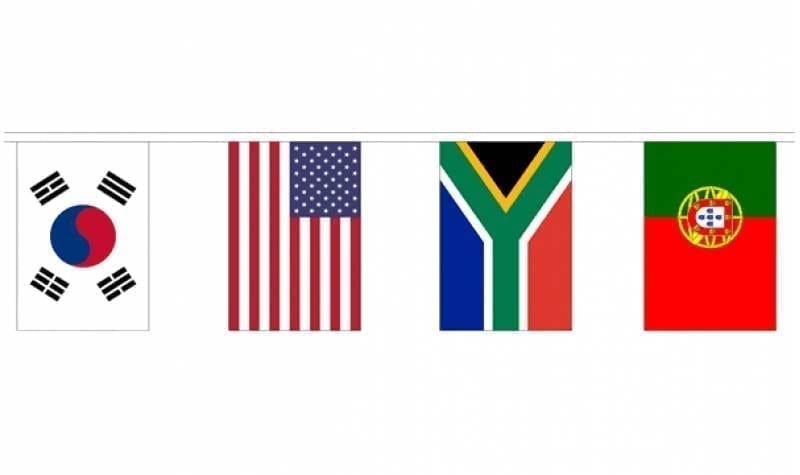 International 32 Countries Flag bunting