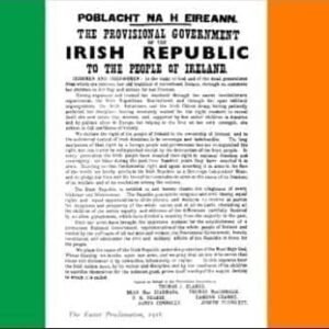 Irish Republic Easter Rising Proclamation flag