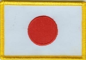 Japan flag patch