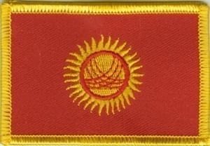 Kirgistan flag patch