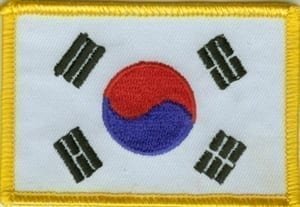 Korea South flag patch